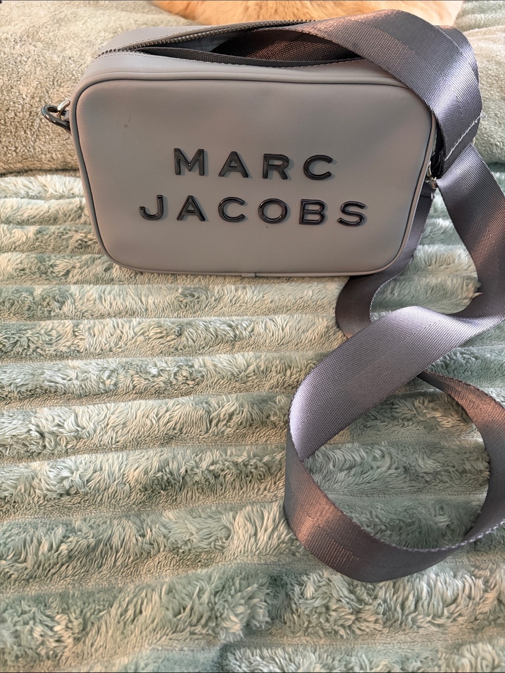 Marc Jacobs Gray Logo Crossbody Messenger Bag